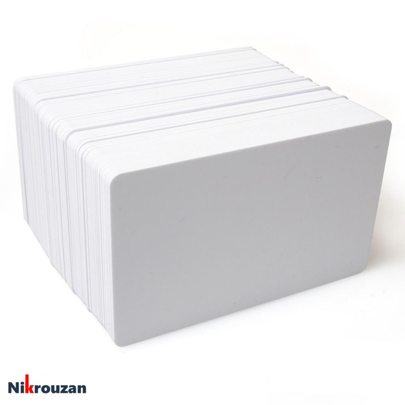 کارت پی وی سی ساده 100 عددی Blank PVC Card کارت پی وی سی ساده 100 عددی Blank PVC Card