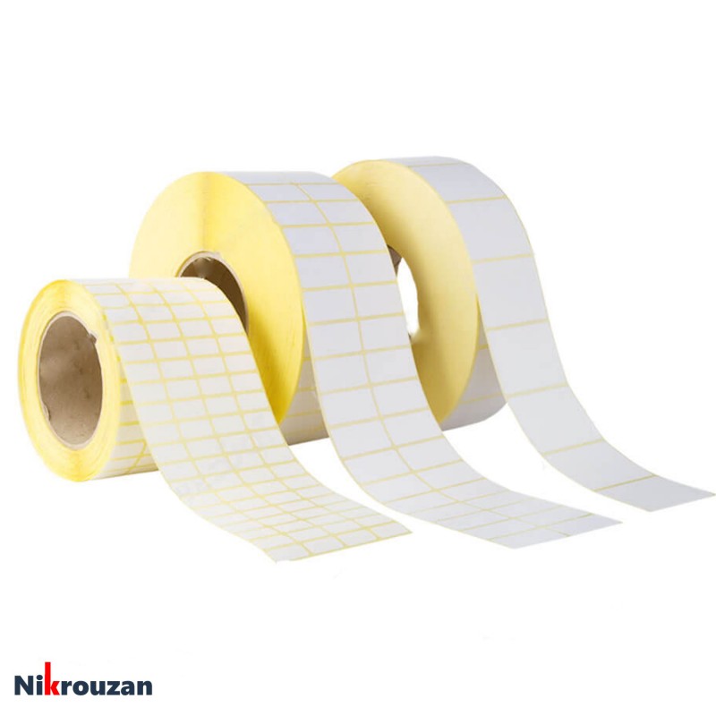 لیبل (برچسب) کاغذی دو ردیفه Paper Label 25×50 لیبل (برچسب) کاغذی دو ردیفه Paper Label 25×50