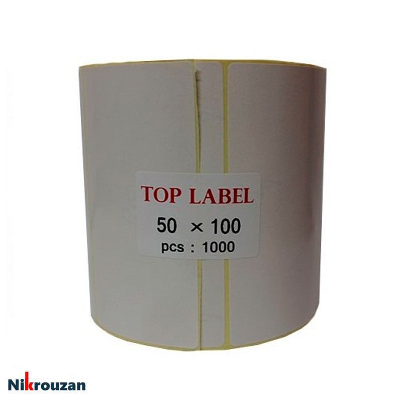 لیبل (برچسب) کاغذی تک ردیفه Paper Label 50×100